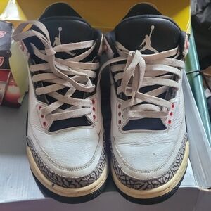 Jordan Sneakers White and Black with Red Accents